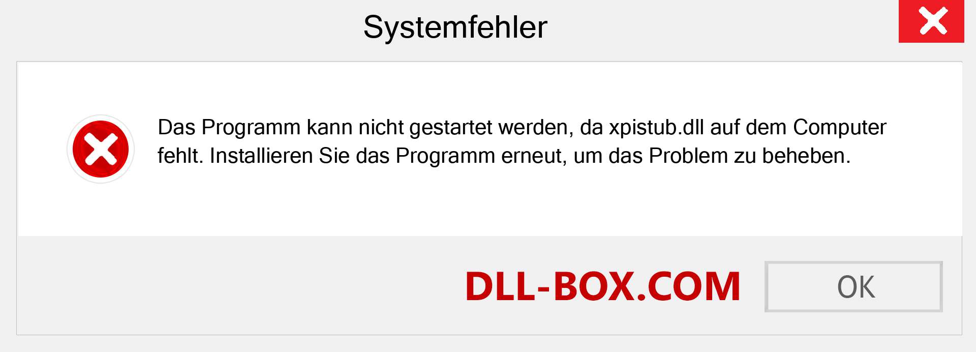 xpistub.dll-Datei fehlt?. Download für Windows 7, 8, 10 - Fix xpistub dll Missing Error unter Windows, Fotos, Bildern